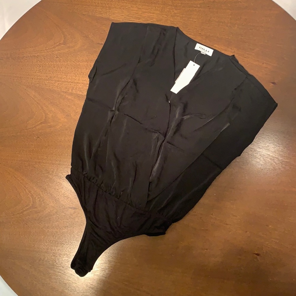Black Wrap Bodysuit
